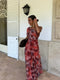 Rojo estampado