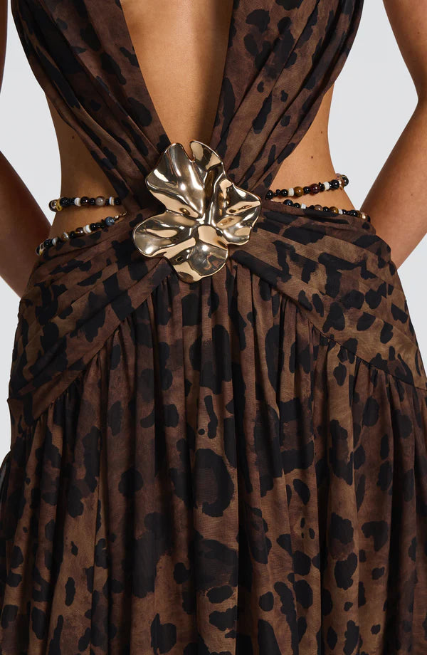 INDIANA | Vestido largo de diseño con escote halter