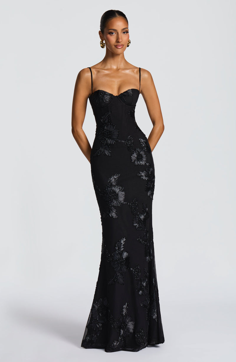 IMARA | Vestido Largo Satín Elegance