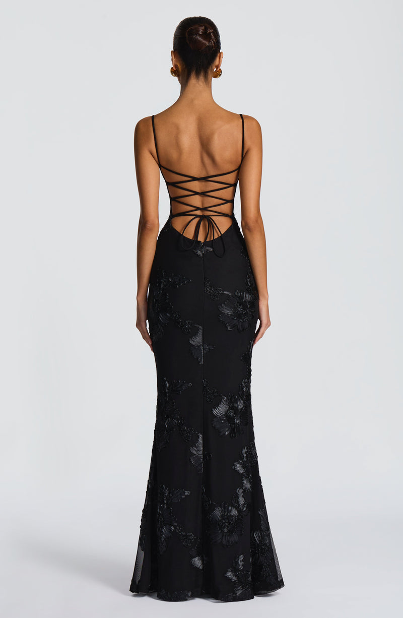 IMARA | Vestido Largo Satín Elegance
