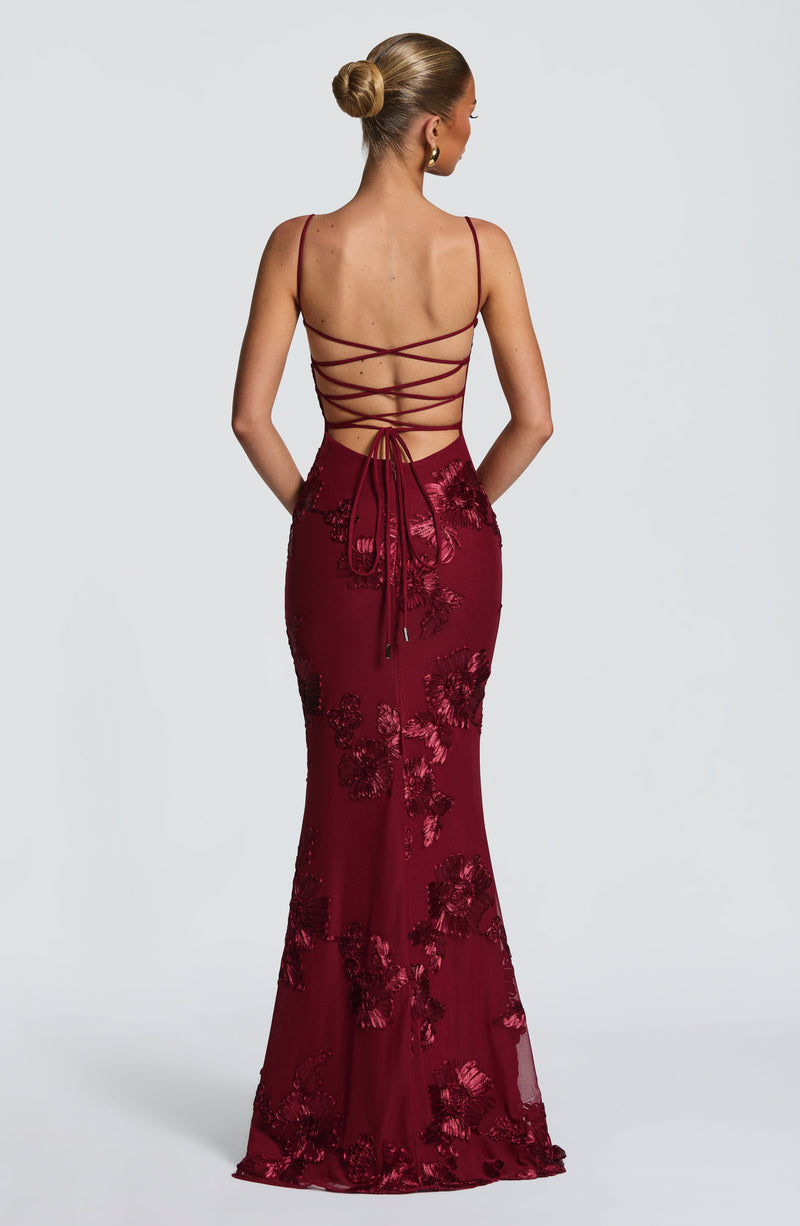 IMARA | Vestido Largo Satín Elegance