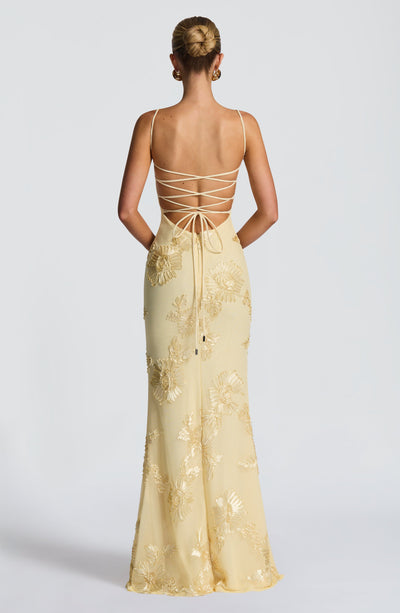 IMARA | Vestido Largo Satín Elegance