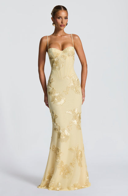 IMARA | Vestido Largo Satín Elegance